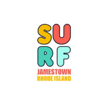 Jamestown, RI Surf Sticker vinyl sticker